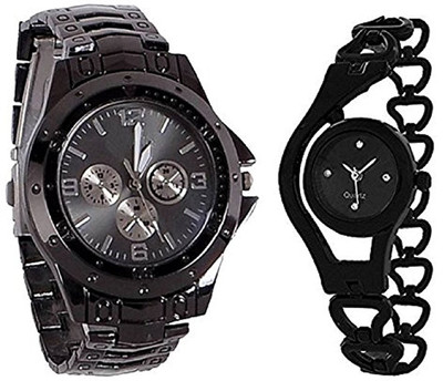 

TESLO Analogue Combo Watches for MEN AND WOMEN Black Dial GIRL AND Boys COUPLE WATCH (PACK OF 2) TESLO Special Collection Of Stylish Watch For Women And girls Watch - For Men & Women