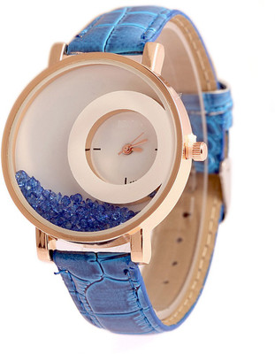 

Swadesi Stuff New Arrival Movable Diamonds Blue Color 008 Stylish Watch - For Women