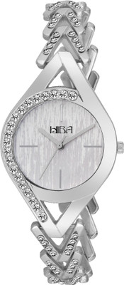 

HIBA HB-LD14002 V Style Chain Chrome Silver Dial Watch - For Women