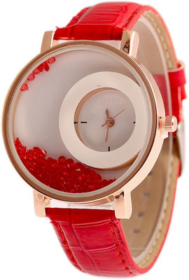 

Swadesi Stuff New Arrival Movable Diamonds Red Color 007 Stylish Watch - For Women