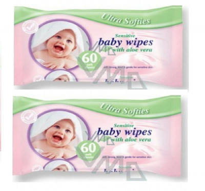 

Pure Ultra Softies Baby Wipes With Aloe Vera(60 Pieces)