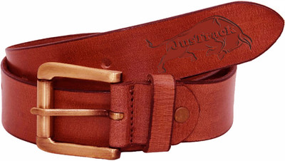 

JusTrack Men Formal Tan Genuine Leather Reversible Belt