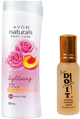 

Avon Anew body care lighting rose & peach hand and body lotion 200 ml with one do it perfume 30 ml(Set of 2)