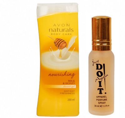 

Avon Anew Body Care Nourishing Milk & Honey Shower Gel (200 ml) with one do it perfume 30 ml(Set of 2)