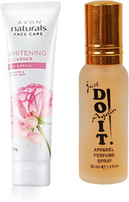 

Avon Anew naturals face whiteing clearser 50g with one do it perfume 30 ml(Set of 2)