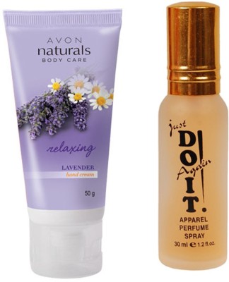 

Avon Anew Naturals body care hand cream lavender (100 ml) with one do it perfume 30 ml(Set of 2)