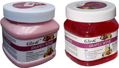 

Glow Right GRAPES WINE CREAM With GRAPES WINE GEL(Set of 2)