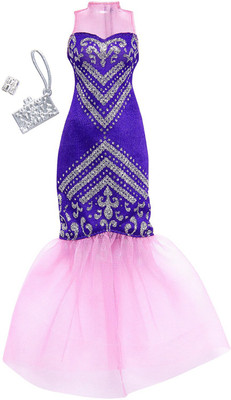 

Barbie Complete Looks Purple Mermaid Gown(Multicolor)