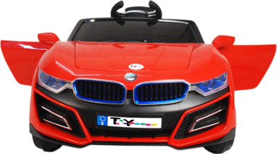 Toy House BMW Sports Rechargeable with Remote for Kids (2 to 5 yrs) Car Battery Operated Ride On(Red)