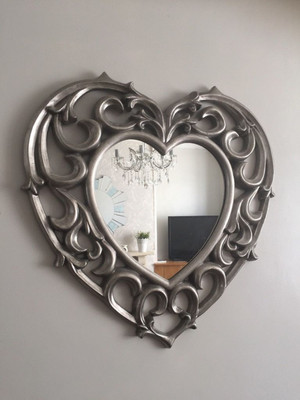 

all crafts art 76tf Decorative Mirror(Heart Finish : GLOSSY)