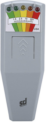 

Smiledrive Safe Range EMF Electro Magentic Field Meter Monitor for Personal Safety & Ghost Hunting Enthusiasts Digital Multimeter(White 8000 Counts)