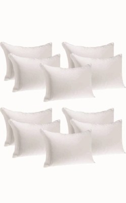 New panipat textile zone Polyester Fibre Solid Sleeping Pillow Pack of 10(White)