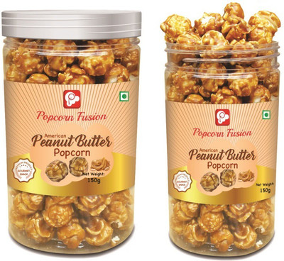 

Popcorn Fusion Peanut Butter 150gmx2 American Peanut Butter Popcorn(300 g, Pack of 2)