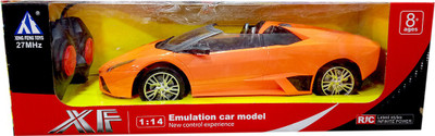 

Shoppernation Fancy Rechargeable Orange Open Roof Car With Remote(Multicolor)