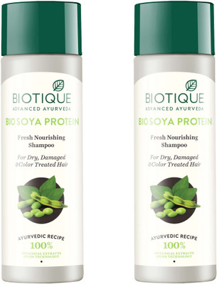 

BIOTIQUE BIO SOYA PROTEIN FRESH NOURISHING SHAMPOO FOR DRY , DAMAGED AND COLOR TREATED HAIRS 190ML(380 ml)