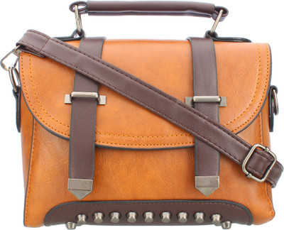 

Indian Fashion Women Casual Tan PU Satchel