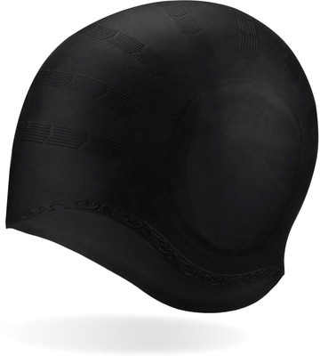 

Xerobic Long Hair Ear Protection Swim Cap, Waterproof Silicone Swimming Cap for Adult Men & Woman, Keeps Hair Clean Ear Dry Swimming Cap(Multicolor, Pack of 1)