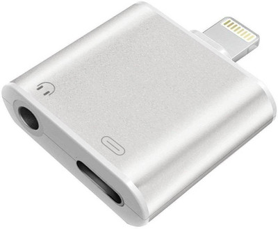 

Oxza Lightning 8 Pin to Aux Headphone Jack + Charging Port Adapter for 7 / 7 Plus USB Adapter(White)