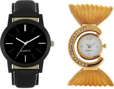 

PMAX LEATHER BLACK AND GOLDEN NEW STYLISH FOR Watch - For Men & Women