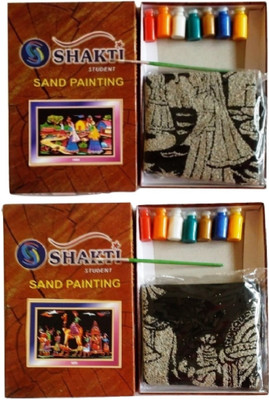 

SHAKTI Sand Painting DIY Kit Size : 38 x 60 cm (Pack of Two)