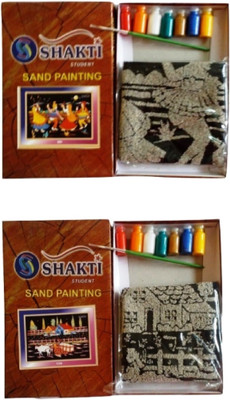 

shakti Sand Painting DIY Kit Size : 36 x 50 cm (Pack of Two)