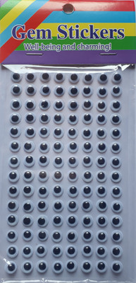 

BestUBuy Google Eyes Sticker Round Shape 0.8 CM