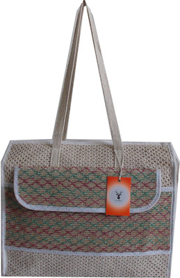 

HideCrusH Trendy Jute shoulder bag Waterproof Shoulder Bag(Beige, 4 L)