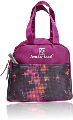 

Leather Land French Cut Lunch Bag In 'Dark Pink' Waterproof Lunch Bag(Pink, 9 inch)