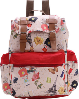 

bee fashionable dgn334red 20 L Backpack(Multicolor)