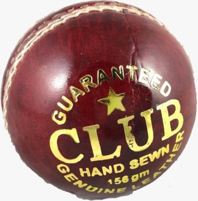 

br sports club Cricket Leather Ball - Size: 5(Pack of 1, Red)