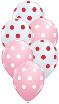 

YNS Crafts Stock Solid CS-B-156 Balloon(Pink, White, Pack of 25)