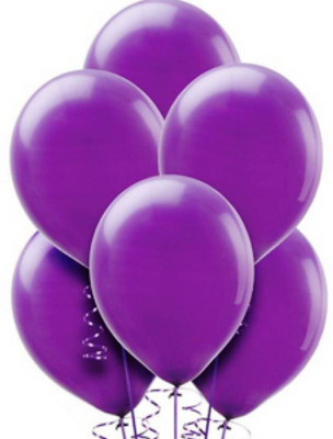 

YNS Crafts Stock Solid CS-B-63 Balloon(Purple, Pack of 25)