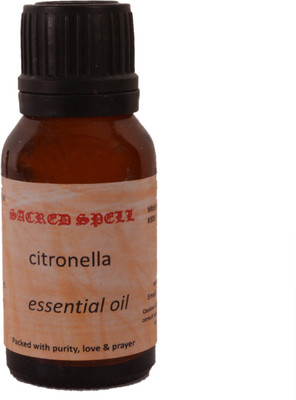 

Purpledip Sacred Spell Citronella Oil 100% Pure & Natural Therapeutic Grade Oil: Insect Repellent & great for Skin Healing(15 ml)