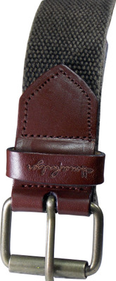 

Honey Badger Men & Women Casual Brown Canvas Belt