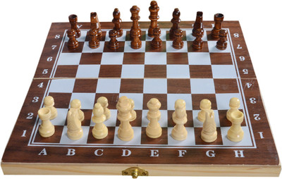 

GO Play Go-Play Wooden Chess with 32 Wooden Coins Board Game