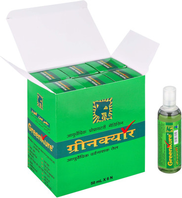 

Greenkure Pain Relief Ayurvedic Oil (Combo Pack of six 50 ml bottles) Liquid(300 ml)