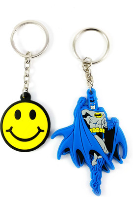 

ShopTop Non- Metallic Batman and Smiley Keychain Key Chain(Multicolor)