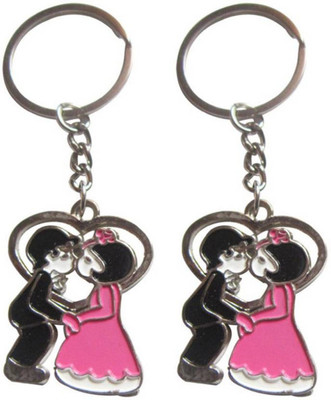 

MGP Fashion dancing kissing couple Key Chain(Multicolor)