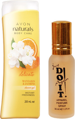 

Avon Anew NATURALS MANDARIAN & JASMINE SHOWER GEL (200 ml) WITH ONE DO IT PERFUME 30 ml(Set of 2)