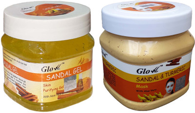 

Glow Right SANDAL GEL With SANDAL & TURMERIC MASK(Set of 2)