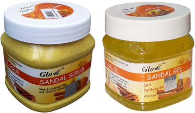 

Glow Right SANDAL SCRUB With SANDAL GEL(Set of 2)