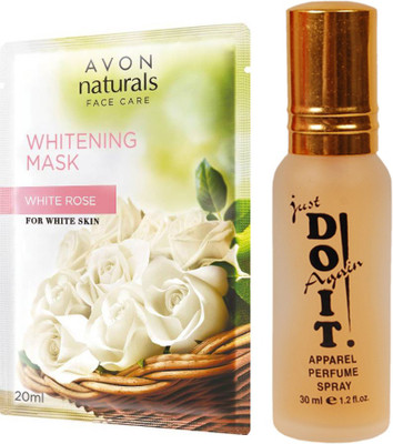 

Avon Anew Naturals Whitening Mask White Rose (20 ml) with one do it perfume 30 ml(Set of 2)