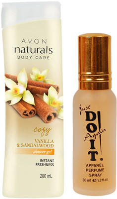 

Avon Anew Naturals vanillia & sandalwood shower gel (200 ml) with one do it perfume 30 ml(Set of 2)
