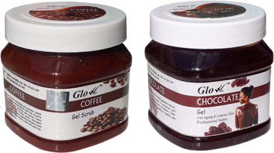 

Glow Right COFFEE SCRUB With CHOCOLATE GEL(Set of 2)