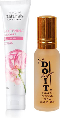 

Avon Anew Naturals Whitening Cleanser -Rose & Pearl (100 g) with one do it perfume 30 ml(Set of 2)
