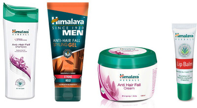 

Himalaya Anti Hair Fall Shampoo, Anti Hair Fall Cream, Men Anti Hair Fall Styling Gel, Lip Balm(Set of 4)