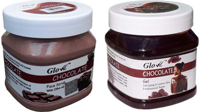 

Glow Right CHOCOLATE SCRUB With CHOCOLATE GEL(Set of 2)