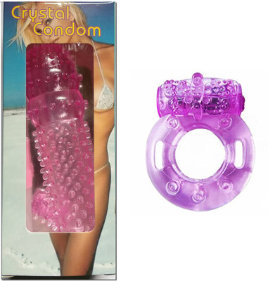 42% OFF on FStyler Crystal Condom with Ring Vibrator and Lubricant Made  with Washable Silicon Condom(1S) on Flipkart | PaisaWapas.com