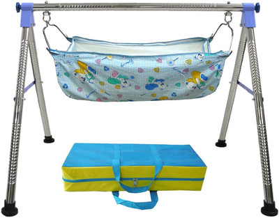 

Kaushalendra baby cradle godiyu kids swing(Blue)