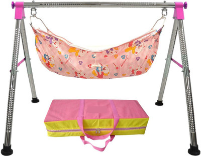 

Kaushalendra baby cradle kids swing godiyu(Pink)